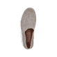 Graue Rieker Herren Slipper B5285-42 mit einem Gummizug sowie Komfortweite G 1/2. Schuh von oben.