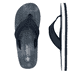 Blaue Rieker Herren Zehentrenner 20151-15 mit der Komfortweite G. Schuh von oben, liegend.