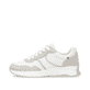 Weiße Rieker Damen Sneaker Low W1302-83 mit einer Schnürung. Schuh Außenseite.
