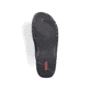 Schwarze Rieker Herren Pantoletten 25590-00 mit einem Klettverschluss. Schuh Laufsohle.