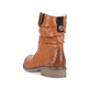 
Karamellbraune Rieker Damen Kurzstiefel Z4180-22 mit einer schockabsorbierenden Sohle. Schuh von hinten