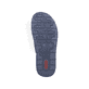 Marineblaue Rieker Herren Zehentrenner 21280-14 mit roter Sticknaht. Schuh Laufsohle.