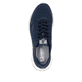 Blaue waschbare Rieker Herren Sneaker Low U1302-14 mit einer Schnürung. Schuh von oben.