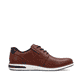 Braune Rieker Herren Slipper 11303-24 mit Schnürung sowie der Komfortweite G 1/2. Schuh Innenseite.