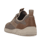 Beige Rieker Herren Slipper 08365-64, Barfußschuhe mit einem Gummizug. Schuh von hinten.
