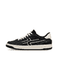 Schwarze Rieker Herren Sneaker Low U1900-00 mit einer strapazierfähigen Sohle. Schuh Außenseite.