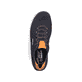 Blaue Rieker Herren Slipper 07555-14, Barfußschuhe mit einem Gummizug. Schuh von oben.