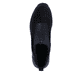 Schwarze Rieker Damen Sneaker High N6352-00 mit dämpfender und leichter Sohle. Schuh von oben.