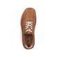 Braune Rieker Herren Schnürschuhe 03030-25 mit Reißverschluss sowie Extraweite H. Schuh von oben.