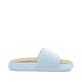 Blaue Rieker Damen Pantoletten W3250-12 mit flexibler und ultraleichter Sohle. Schuh Innenseite.