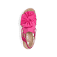 Rosane Rieker Keilsandaletten V0256-31 mit dekorativer Schleife sowie Gummizug. Schuh von oben.