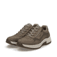 Braune Rieker Herren Schnürschuhe 11001-26 mit Reißverschluss sowie Extraweite H. Schuhpaar seitlich schräg.