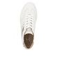 Weiße Rieker Herren Sneaker Low U0708-81 mit einer Schnürung. Schuh von oben.