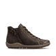 Dunkelbraune Rieker Damen Kurzstiefel L7514-25 mit wasserabweisender TEX-Membran. Schuh Innenseite.