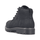 Schwarze Rieker Herren Schnürstiefel 39831-00 aus Rauleder. Schuh von hinten.