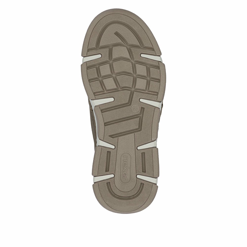 Braune Rieker Herren Schnürschuhe 15900-25 aus Glattleder. Schuh Laufsohle.