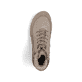 Beige Rieker Damen Schnürstiefel 45956-64 mit wasserabweisender TEX-Membran. Schuh von oben.
