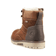 
Nougatbraune Rieker Herren Schnürstiefel F3613-22 mit einer robusten Profilsohle. Schuh von hinten