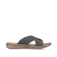Blaue Rieker Herren Pantoletten 21491-14 mit der Komfortweite G 1/2. Schuh Innenseite.