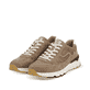 Braune Rieker Herren Sneaker Low U0901-64 mit flexibler und super leichter Sohle. Schuhpaar seitlich schräg.