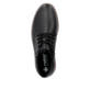 Schwarze Rieker Herren Schnürstiefel 10539-00 aus Glattleder mit Reißverschluss. Schuh von oben.