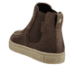 Braune Rieker Herren Chelsea Boots U0761-25 mit TR-Sohle mit leichtem EVA-Inlet. Schuh von hinten.