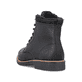 
Graphitschwarze Rieker Herren Schnürstiefel 33670-00 mit Schnürung und Reißverschluss. Schuh von hinten