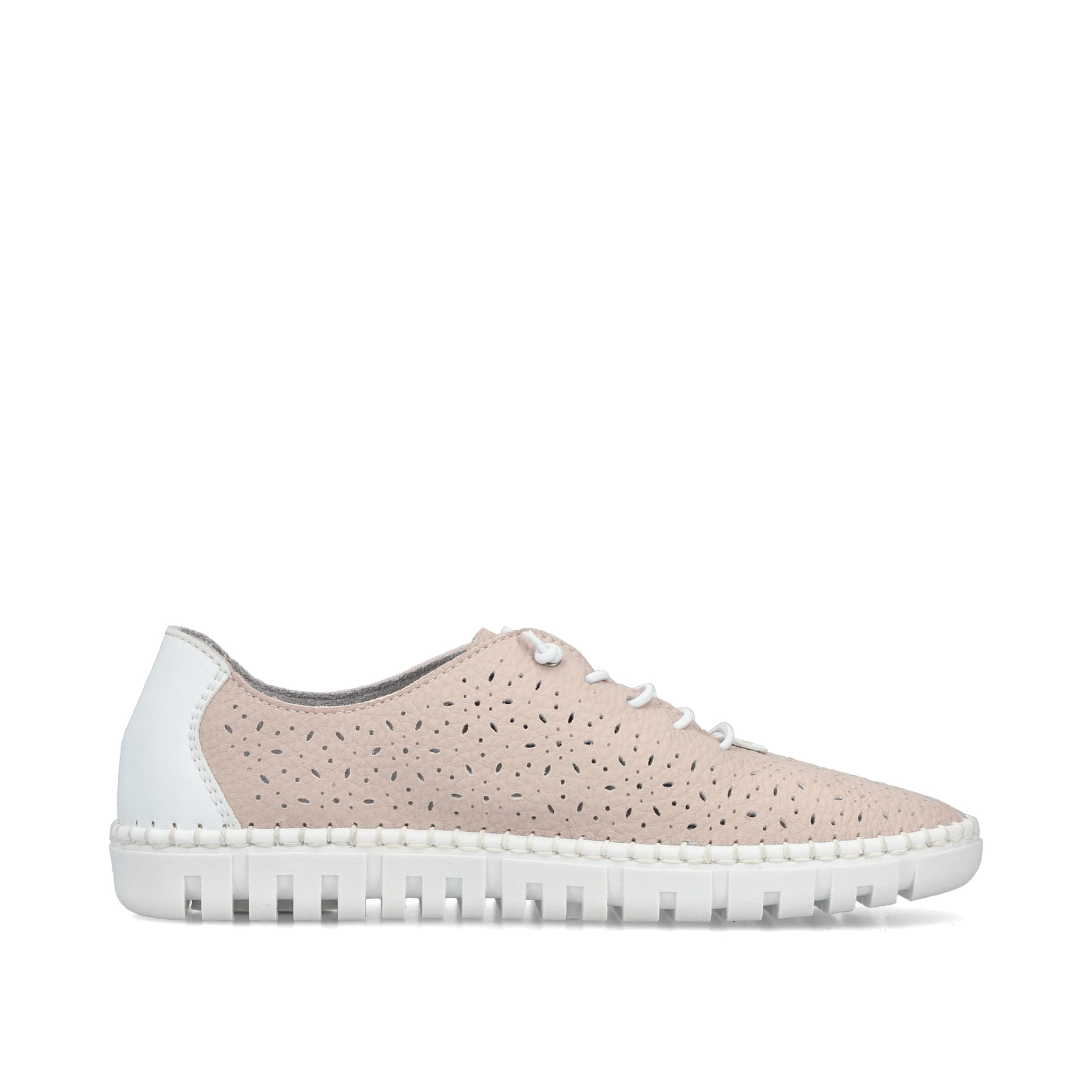 Rosane Rieker Damen Slipper M2356-31, Barfußschuhe mit einem Gummizug. Schuh Innenseite.