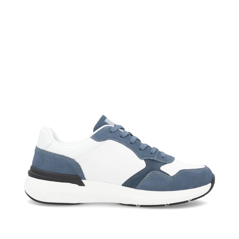 Weiße Rieker Herren Sneaker Low U1400-81 mit Schnürung sowie flexibler Sohle. Schuh Innenseite.