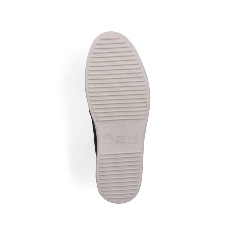 Blaue Rieker Herren Schnürschuhe B2345-14 aus Glattleder mit der Komfortweite G. Schuh Laufsohle.