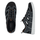 Blaue Rieker Herren Slipper 08665-14 mit einem Gummizug sowie der Extraweite H. Schuh von oben, liegend.