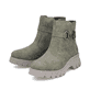 Asphaltschwarze Rieker Damen Stiefeletten 71675-01 mit Reißverschluss. Schuh Innenseite