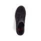 Chelsea Boots Rieker noires pour femme 79265-00 avec bande élastique. Semelle extérieure de la chaussure.