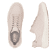 Rosane Rieker Damen Sneaker Low W1101-31 mit einer Schnürung. Schuh von oben, liegend.