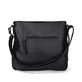 Rieker Damen Handtasche H1481-00 in Tiefschwarz aus Kunstleder mit Reißverschluss. Handtasche Rückseite.