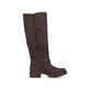 Dunkelbraune Rieker Damen Hochschaftstiefel 76892-25 mit Deko-Schnalle. Schuh Innenseite.