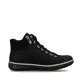 Schwarze Rieker Damen Schnürstiefel Z4263-00 mit wasserabweisender TEX-Membran. Schuh Innenseite.