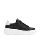 Schwarze Rieker Damen Sneaker Low W0505-00 mit einer dämpfenden Sohle. Schuh Innenseite.