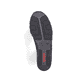 Schwarze Rieker Damen Slipper 537C0-02 mit einem Klettverschluss. Schuh Laufsohle.