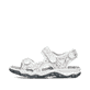 Mehrfarbige Rieker Damen Trekkingsandalen 68872-90 mit einem Klettverschluss. Schuh Außenseite.