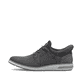 Graue Rieker Herren Slipper 11358-42 mit Ready2GO Slip-in Feature sowie Gummizug. Schuh Außenseite.