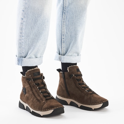 Rieker Femme Bottes à lacets