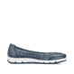 Ballerines Rieker bleues pour femme L3065-14 en optique Ã  trous. Intérieur de la chaussure.