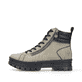 
Graugrüne Rieker Damen Schnürstiefel Z1805-52 mit einer robusten Profilsohle. Schuh Außenseite