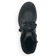 
Asphaltschwarze Rieker Damen Schnürstiefel 71229-02 mit einer leichten Sohle. Schuh von oben