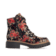 Schwarz-rote Rieker Damen Biker Boots 72617-90 mit Deko-Reißverschluss. Schuh Innenseite.