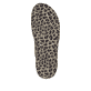 Sandales Rieker marron pour femme 64871-20 avec semelle à motif leo. Semelle extérieure de la chaussure.
