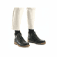 Fuchsbraune Rieker Damen Kurzstiefel 73551-24 mit einer robusten Profilsohle. Schuh Innenseite