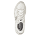 Weisse Rieker Sport Damen Sneaker Low W4201-80. Schuh von oben.