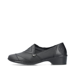 Rieker Dames 48260 slippers, zwart, 42 EU